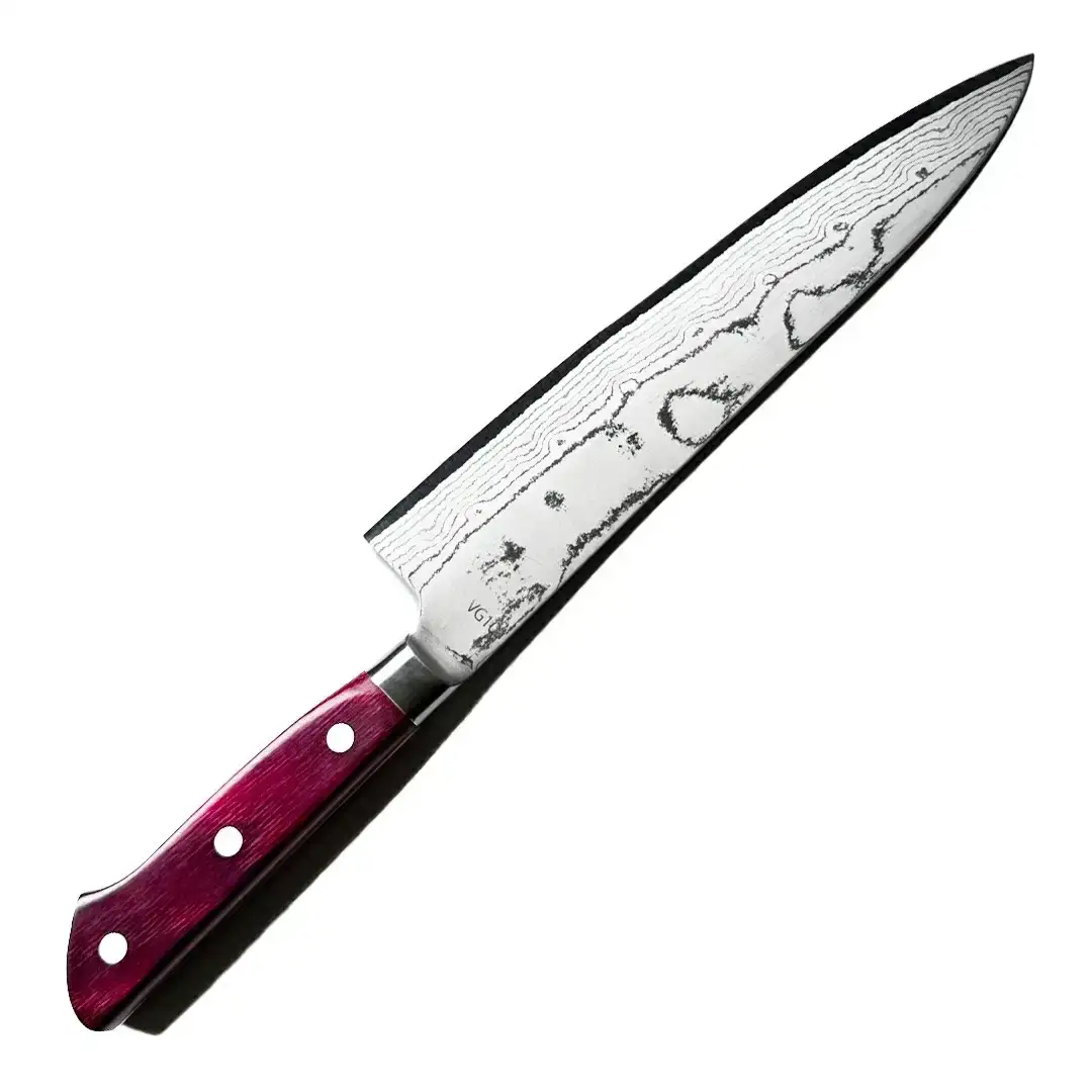 [成水] ダマスカスv金10号割込 牛刀 刃部21cm キッチンツール ダマスカス 調理器具 料理包丁 【050S020】