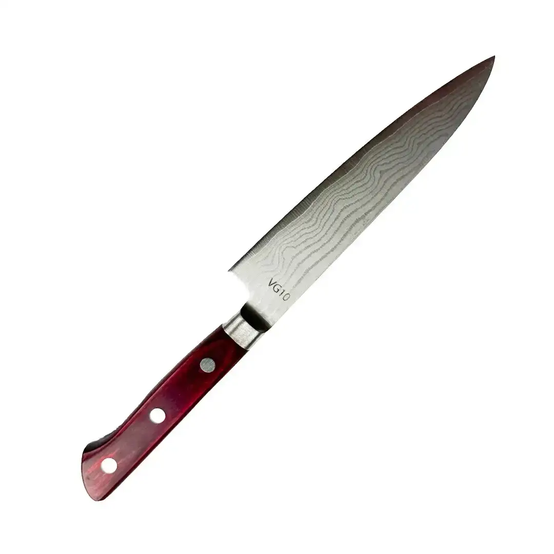 [成水] ダマスカスv金10号割込 ペティナイフ 刃部12cm キッチンツール ダマスカス 調理器具 料理包丁 【027S027】