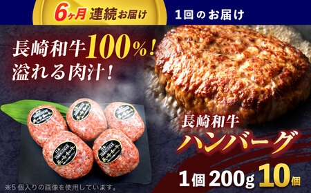 【6回定期便】長崎和牛ハンバーグ 10個[OCE069]