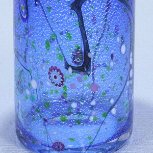 花器「光琳」筒型（カラー：コバルトブルー）【グラスアート黒木】_A0114-007