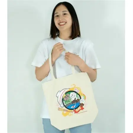 佐野市 マンホールトートバッグ(さのまる) ナチュラル_装飾品・工芸品 トートバッグ・ショルダーバッグ 鞄・バッグ かばん カバン_【1534727】