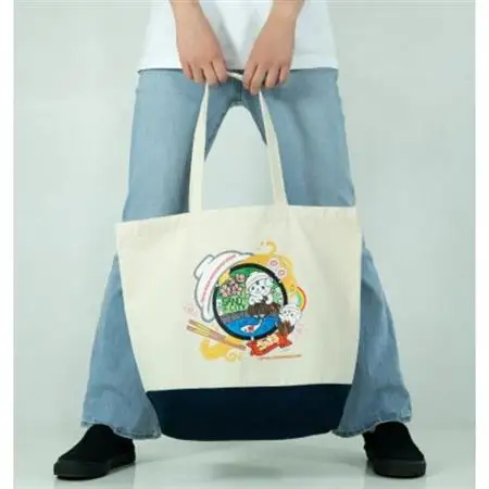 佐野市 マンホールトートバッグ(さのまる) Lサイズ ナチュラル/ネイビー_装飾品・工芸品 トートバッグ・ショルダーバッグ 鞄・バッグ かばん カバン_【1534732】