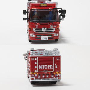 【数量限定】ACTCAR 1/64 水戸市消防局 大型水槽車（桜水）Limited 500pcs※隊員フィギュア付（LM-2）