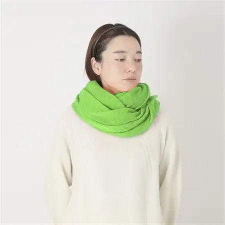 【 OTA KNIT 】ふわふわガーゼ  ファーカシミヤ  ショール(イエローグリーン)_装飾品・工芸品 ショール・ストール 服飾小物 _【1568332】