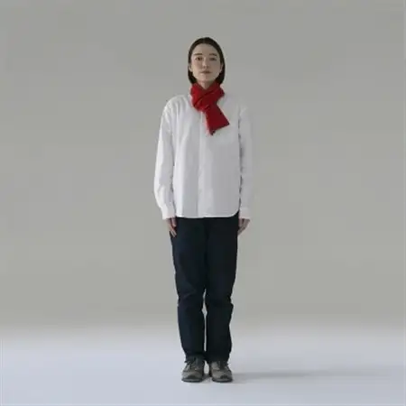 【 OTA KNIT 】TRAVEL SCARF トラベルマフラー(無地 レッド × グレー)_装飾品・工芸品 マフラー・手袋 服飾小物 _【1568539】