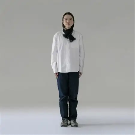 【 OTA KNIT 】TRAVEL SCARF トラベルマフラー(無地 ネイビー × グレー)_装飾品・工芸品 マフラー・手袋 服飾小物 _【1568541】