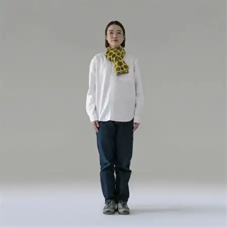 【 OTA KNIT 】TRAVEL SCARF トラベルマフラー(dot イエロー× グレー)_装飾品・工芸品 マフラー・手袋 服飾小物 _【1568544】