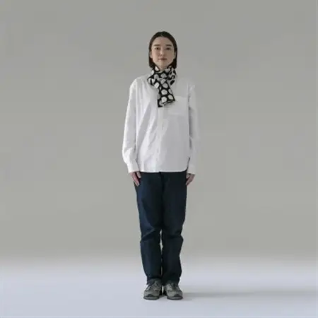 【 OTA KNIT 】TRAVEL SCARF トラベルマフラー(dot ネイビー×オートミール)_装飾品・工芸品 マフラー・手袋 服飾小物 _【1568549】