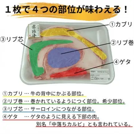 【常陸牛】ハミデルカルビ 1kg(6～10枚)_肉 焼肉 牛肉 やきにく ヤキニク バーベキュー  肉 常陸牛 牛肉 うし ビーフ_【配送不可地域：離島・沖縄県】【1560468】