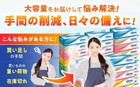 【全2回定期便(3ヵ月に1回)】クリネックス ティシュー 60箱(5箱×12パック ) ティッシュ [BDBH001-2]