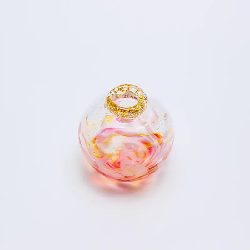 【ギフト用】花器「春の風」＜ガラス作家 川田絢子＞ F6L-1240