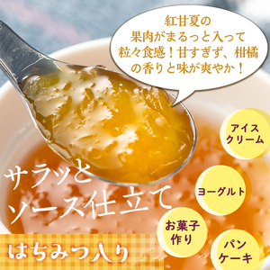 isa631 手作りはちみつ入り紅甘夏ジャム(計9個・各140g) 加工食品 果物 フルーツ 詰め合わせ 果肉 柑橘 低糖 ハンドメイド ジャム ギフト 【薩摩美食倶楽部】