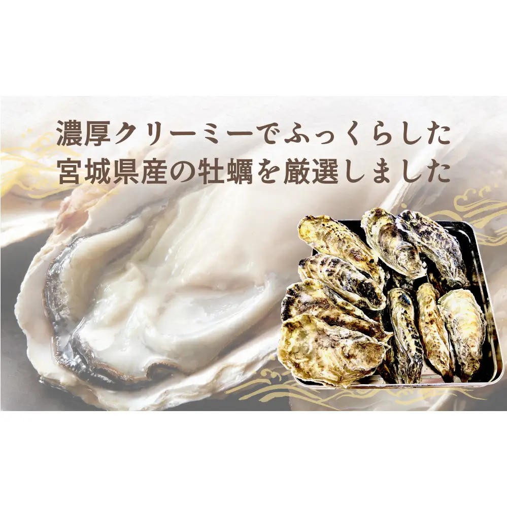 牡蠣 宮城県産 冷凍 殻付き かきカン缶焼きセット 1.5kg 約 10個〜15個