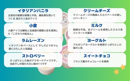 【おためしセット】アイス＆ジェラート 8個×146ml | アイスクリーム