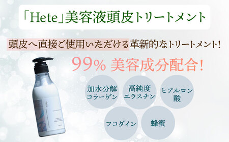 頭皮と髪の美容液トリートメント「Hete」精油ホーウッドの香り400ml 桂川町/株式会社studio.FELIZ [ADBU009] トリートメント ダメージケア ヘアケア