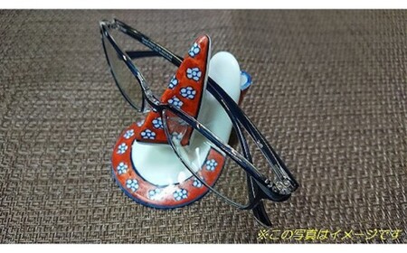 メガネスタンド（梅濃赤） 【九州特産品販売】眼鏡置き場 眼鏡スタンド A12-202