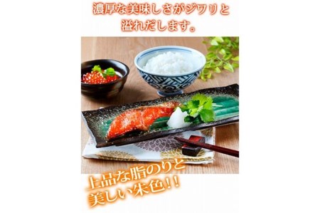 和歌山魚鶴仕込の天然紅サケ切身 約1kg◆