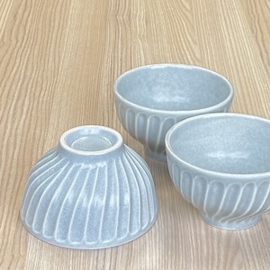 【美濃焼/みずなみ焼】 タック 茶碗 3個セット くすみグレー 瑞浪市 / 山喜製陶 食器 ご飯茶碗 ボウル [AZCP055]