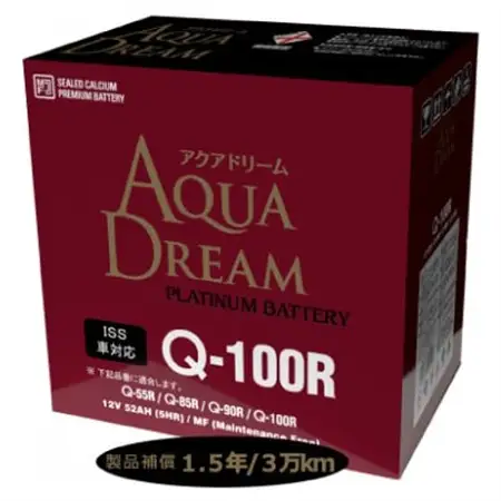 AQUADREAM PLATINUM 自動車始動用バッテリー ISS車対応  Q-100R 1個_家電製品 アウトドア・カー用品  _【配送不可地域：沖縄県】【1566535】