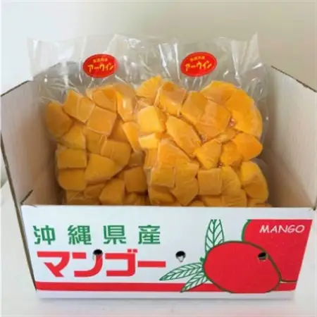 【急速冷凍・ブロックタイプ】今帰仁産のアーウィンマンゴー800g(400g×2パック)【配送不可地域：離島】【1573292】