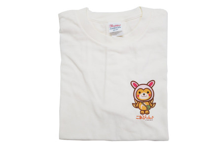 上小阿仁村PRキャラ こあぴょんTシャツ2枚（白・グレー）Lサイズ ゆるキャラ