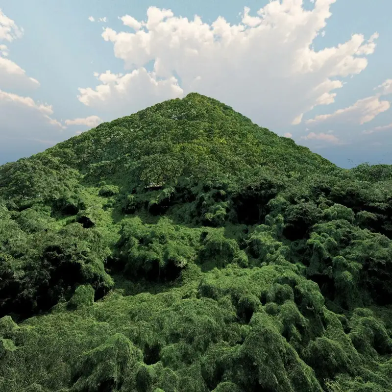 【3D点群データ】飯塚市 風景 街並みデータ (筑豊富士)【E-091】