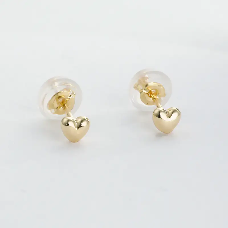 【L&Co.】K18 ハートピアス(95-8127)