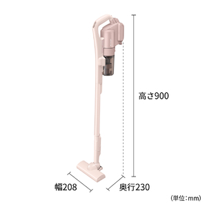 Q105(ピンク)　SHARP コードレススティック掃除機 EC-PT3-P（アッシュピンク）【シャープ 電化製品 家電 生活家電 コードレス スティック クリーナー 掃除機 軽量 コンパクト 新生活 正規品 大阪府 八尾市 返礼品】