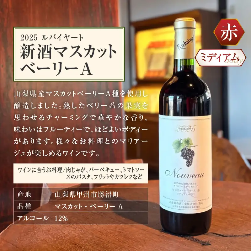 ワイン 丸藤葡萄酒が贈る旬の味わい『新酒マスカットベーリーA』『新酒甲州辛口』新酒ワイン2本セット（MF）B17-790