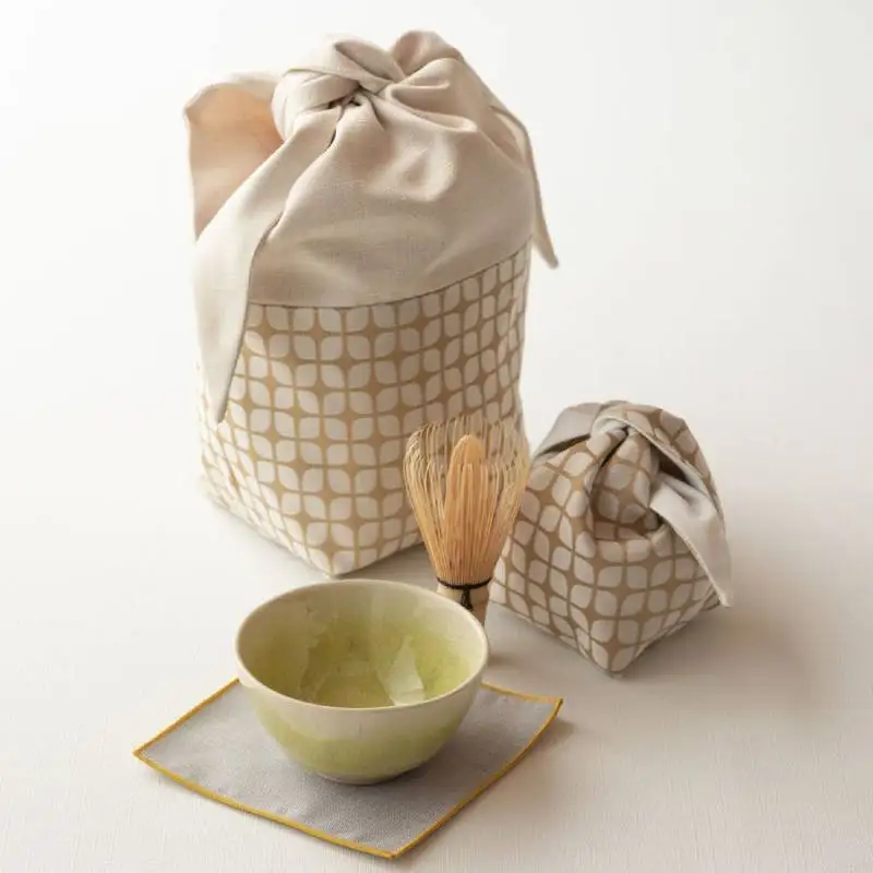eterble sado Tea bowl bag／エターブル茶道 茶碗袋 Mサイズ スノー