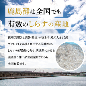 鹿島灘 釜揚げしらす「常陸乃国しらす」(2箱) 300g×2箱 合計600g【新鮮 新ブランド 最高級品 塩分控えめ おかず カルシウム ビタミンD 冷凍 茨城県 鹿嶋市】（KB-5）