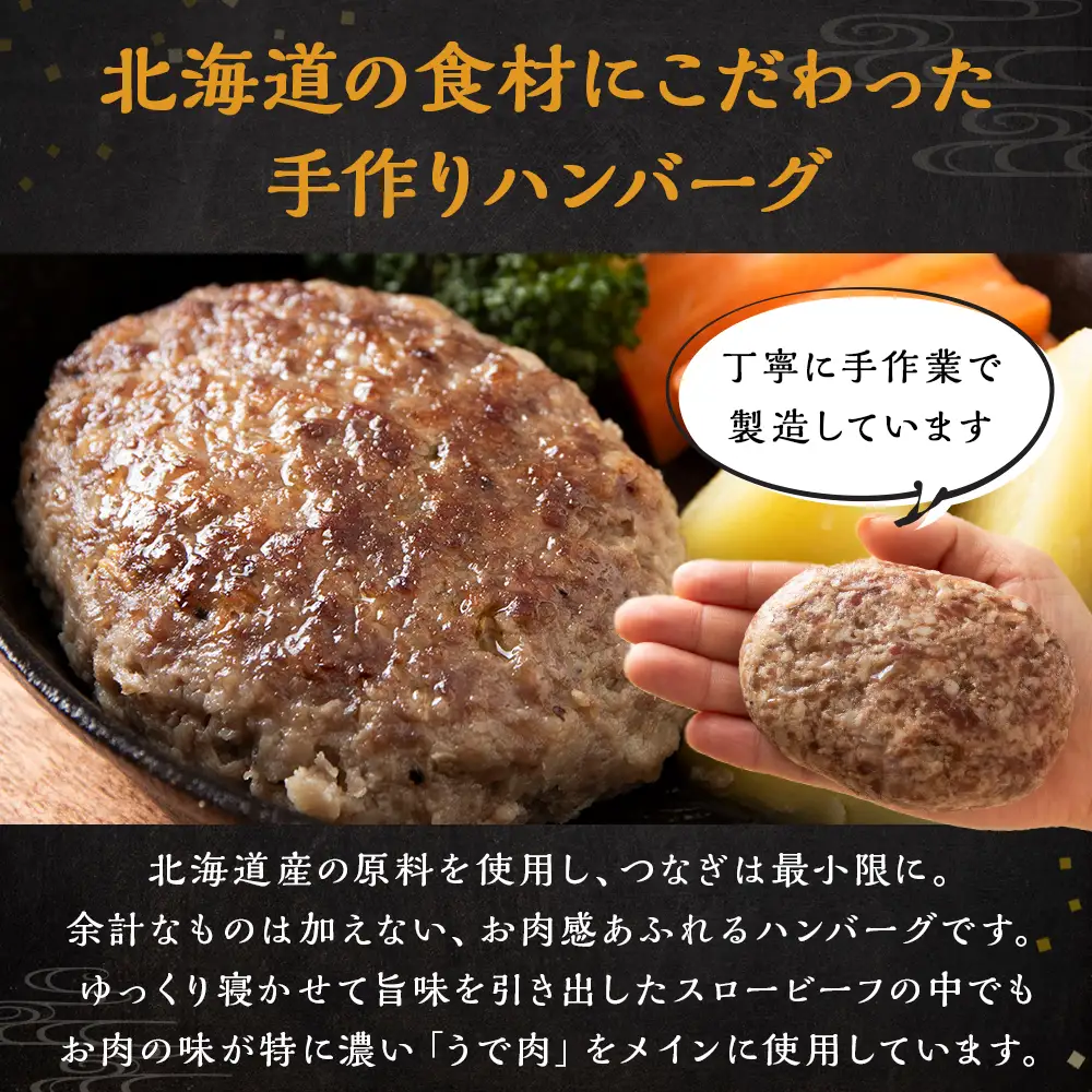 放牧牛 スロービーフ ハンバーグ 120g 4個(計480g) 杉山牧場