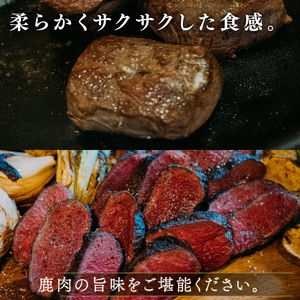 鹿背ロース 300g ジビエ 鹿肉 鹿 赤身 冷凍 京都府
