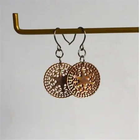 茶蝶貝「ベツレヘムパール風」ピアス_装飾品・工芸品 ピアス・イヤリング アクセサリー _【1231827】