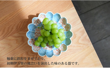 有田焼 文青 市松花弁紋 菊形6.5寸皿【まるぶん】まるぶんオリジナル 食器 器 うつわ おしゃれ 華やか 30000円 3万円 A30-856