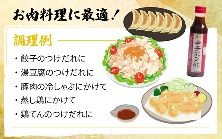 天山味シリーズ 辛子ポン酢 340mlx3本 ご当地 土産 福井 永平寺町 詰め合わせ　[A-065002] ぽん酢 辛子 冷奴  キッチン天山