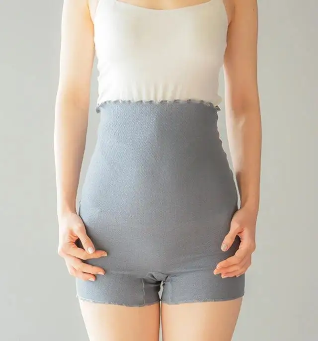 【ベージュ】もっちりシルク腹巻パンツ 春夏用