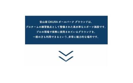 宝山湖OKURAボールパーク グラウンド施設利用券 8,400円分