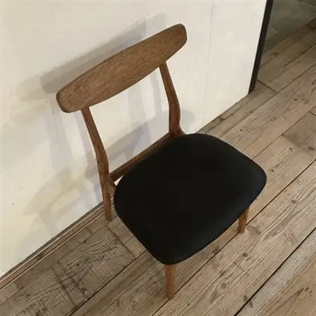 Cordial Dining Chair BRフレーム オイルレザー 墨ブラック【SWOF】_雑貨・日用品 椅子・チェア・ソファ 家具・インテリア _【1572493】
