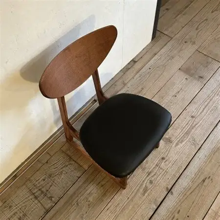 Lager Chair(ラガーチェア)プレザント ブラック ダークブラウンフレーム【SWOF】_雑貨・日用品 椅子・チェア・ソファ 家具・インテリア _【1572547】