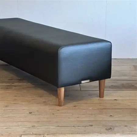 90 Bench(90ベンチ)プレザント ブラック BR鉛筆脚【SWOF】_雑貨・日用品 椅子・チェア・ソファ 家具・インテリア _【1572552】