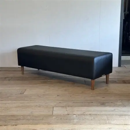 150 Bench(150ベンチ)プレザント ブラック BR鉛筆脚【SWOF】_雑貨・日用品 椅子・チェア・ソファ 家具・インテリア _【1572555】