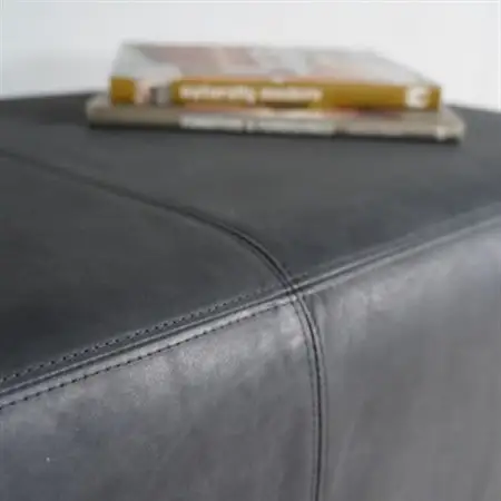 90 Bench(90ベンチ)オイルレザー 墨ブラック NAベース脚【SWOF】_雑貨・日用品 椅子・チェア・ソファ 家具・インテリア _【1573458】