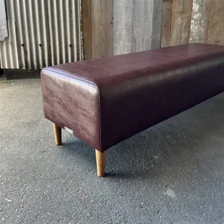 90 Bench(90ベンチ)アンティーク ダークブラウン NAオーク脚【SWOF】_雑貨・日用品 椅子・チェア・ソファ 家具・インテリア _【1575267】