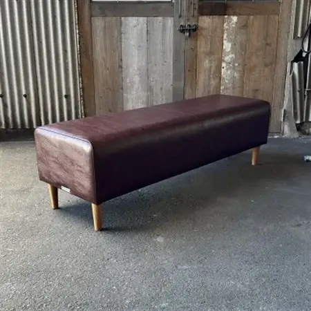 150 Bench(150ベンチ)アンティーク ダークブラウン NAオーク脚【SWOF】_雑貨・日用品 椅子・チェア・ソファ 家具・インテリア _【1575270】