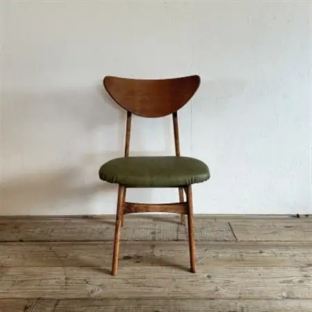 Karl Dining Chair ランド オリーブ ダークブラウンフレーム【SWOF】_雑貨・日用品 椅子・チェア・ソファ 家具・インテリア _【1576023】