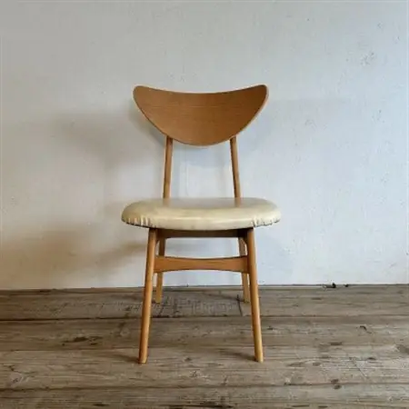 Karl Dining Chair ビンテージ アイボリー ナチュラルフレーム【SWOF】_雑貨・日用品 椅子・チェア・ソファ 家具・インテリア _【1576024】