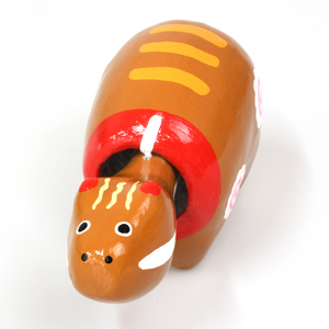 ラーメンベコ｜赤ベコ アカベコ あかべこ 郷土玩具 会津 会津若松 お守り 魔除け 飾り物 ギフト 贈答 プレゼント 幸運 牛 [0841]