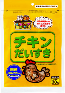 猫 犬 おやつ ペットフード マルトモ チキンだいすき 30g（×15袋） 伊予市｜C113