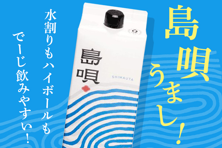 泡盛 島唄 30度 紙パック 1800ml×6本セット 31-42